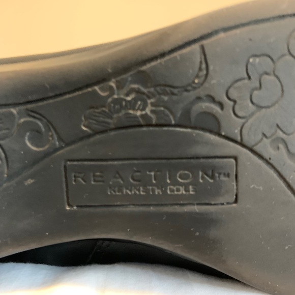 Kenneth Cole Reaction Double Very Black Leather Boots Sz 6.5M - Picture 5 of 10